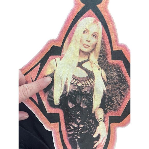 Cher Womens Tee Shirt Size Large Black Live In Concert 2002 Tour Dates Mexico - Picture 9 of 10